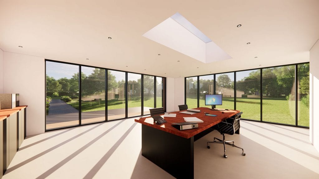 Modern Wooden Clad Garden Office 2